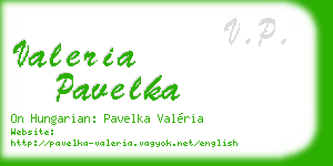 valeria pavelka business card