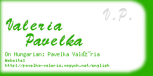 valeria pavelka business card